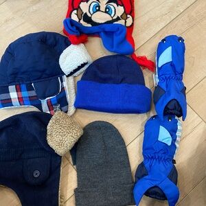 Colorful Winter Hats and Gloves. Great condition. Toddler sized